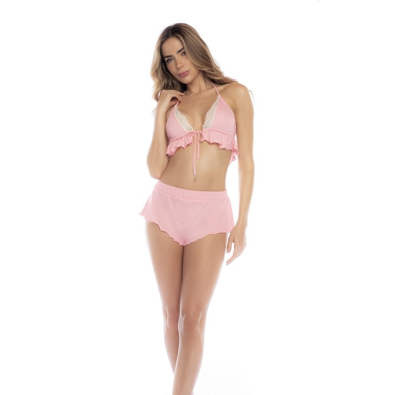 Two Piece Pajama Set 7569 Rose Mapale Lounge